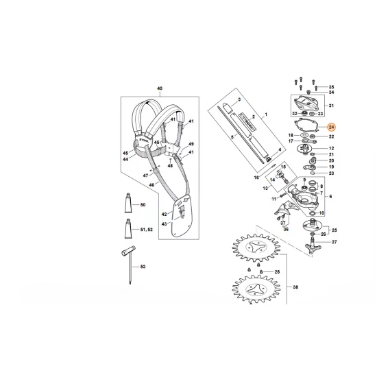 STIHL  Uszczelka 4180 649 0300